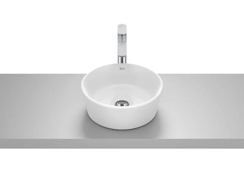 Lavoar Roca A327B15000, Optica, montaj pe blat, nr orificii baterie fara, calitate superioara pentru baia ta, alb
