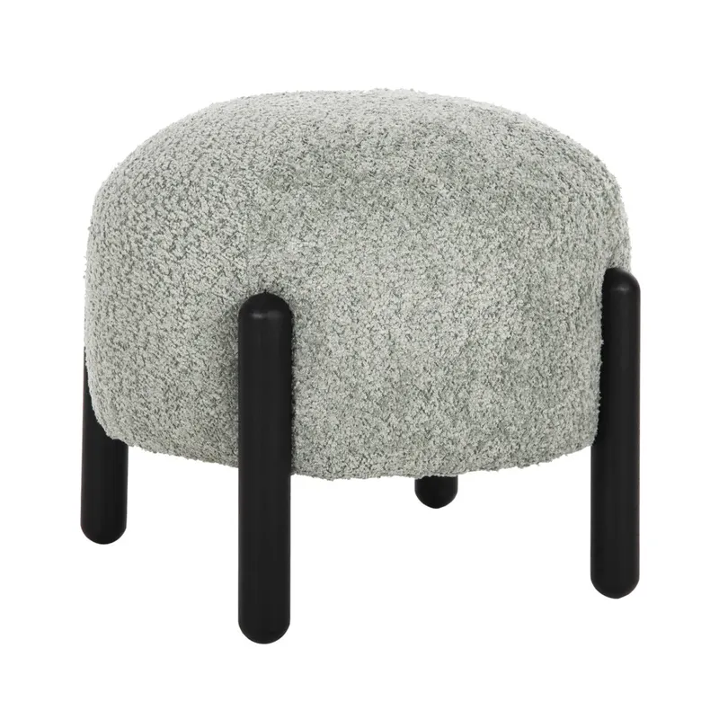Taburet VIVOS BOUCLE Ø45 CM VERDE MENTA - Verde menta