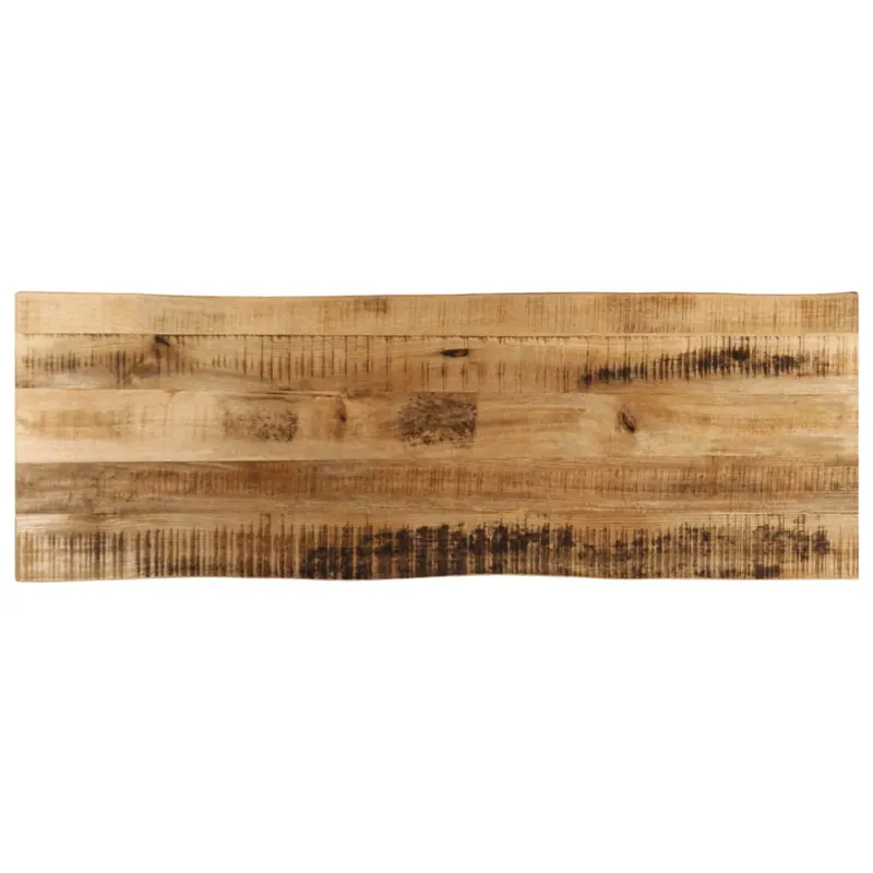 Blat de masa contur organic 110x40x3,8 cm lemn masiv mango brut