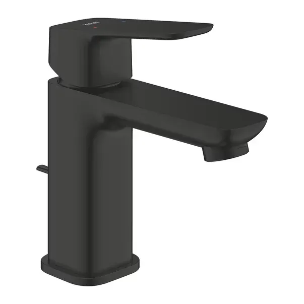 Baterie lavoar monocomanda Grohe Cubeo S cu ventil Pop-Up negru mat