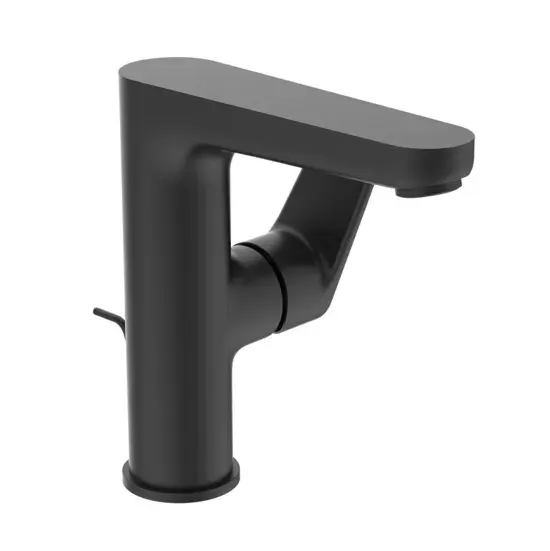 Baterie lavoar Ideal Standard Ceraline BC703XG, 3 8 , marimea L, monocomanda, cartus ceramic, evacuare cu tija, mat, negru