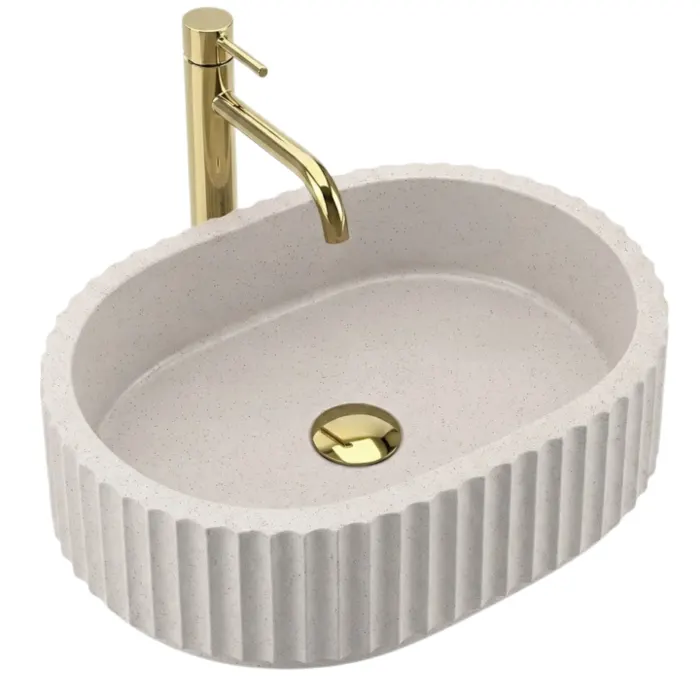 Lavoar baie Margaret, oval, piatra compozita Artificial Stone, 49 x 37 cm