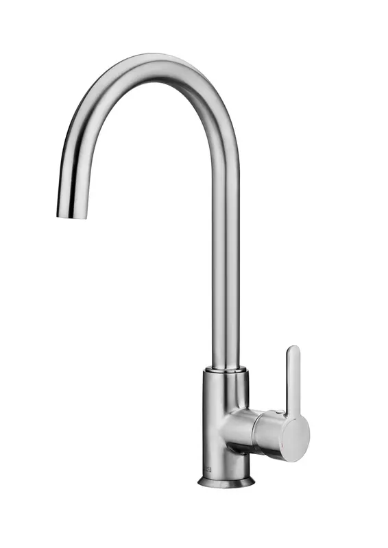 Baterie bucatarie Roca A5A7409CM0, Mencia, tip comanda monocomanda, forma pipa tip c, marime inalta, crom