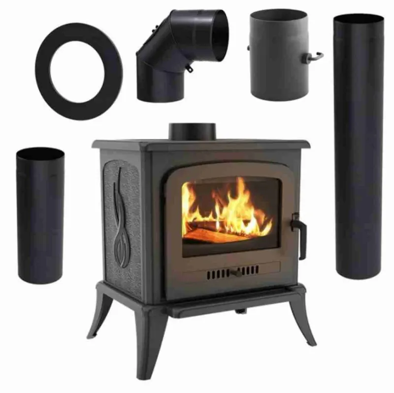 Soba K7 / 5-8kw cu Ventilator Turbo + Piese Racordare PRO