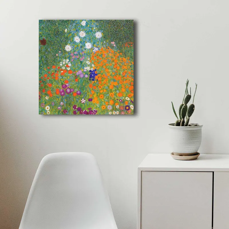 Tablou Canvas 4545KLIMT002, Multicolor, 45x45 cm - Multicolor