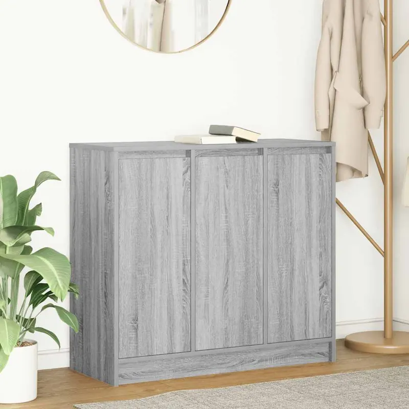 bufeta gri sonoma 85x34x76 cm lemn prelucrat