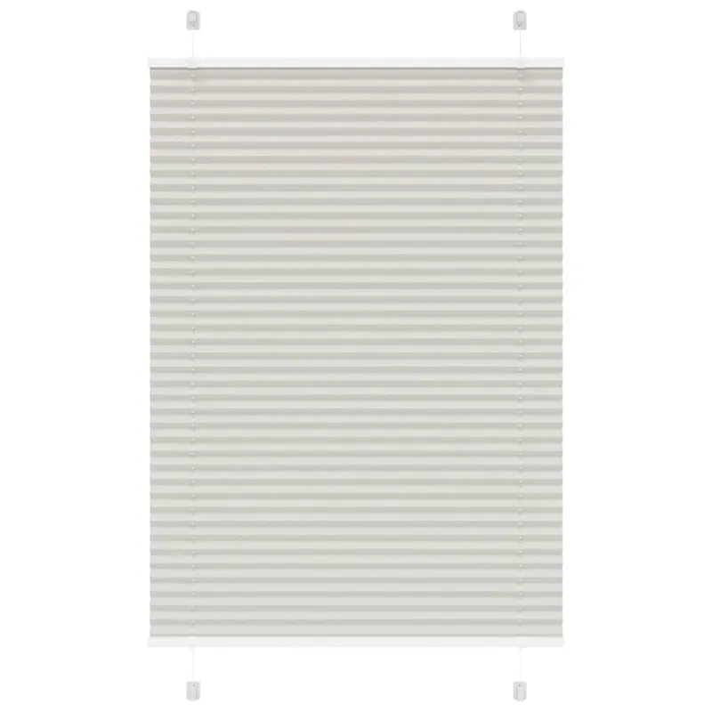 jaluza plisata gri deschis 85x150cm latime tesatura 84,4 cm