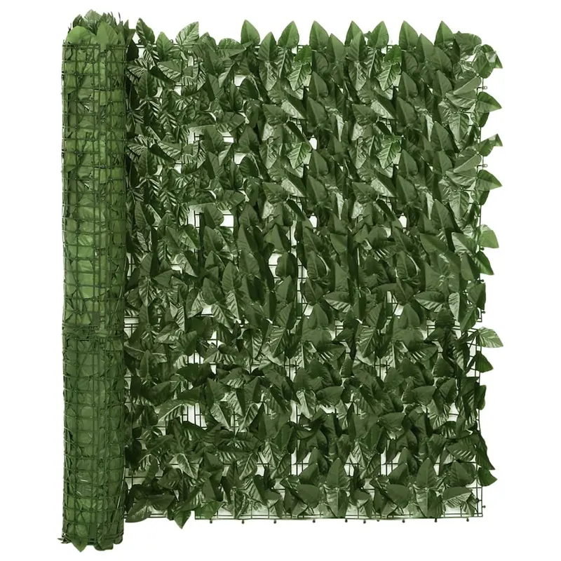 paravan de balcon, frunze verde inchis, 500x100 cm