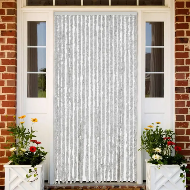 perdea pentru insecte, gri, 90x220 cm, chenille