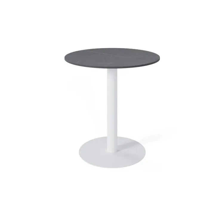 Masa LAYRA WHITE LEG Ø70 CM - Grey / Ø70cm