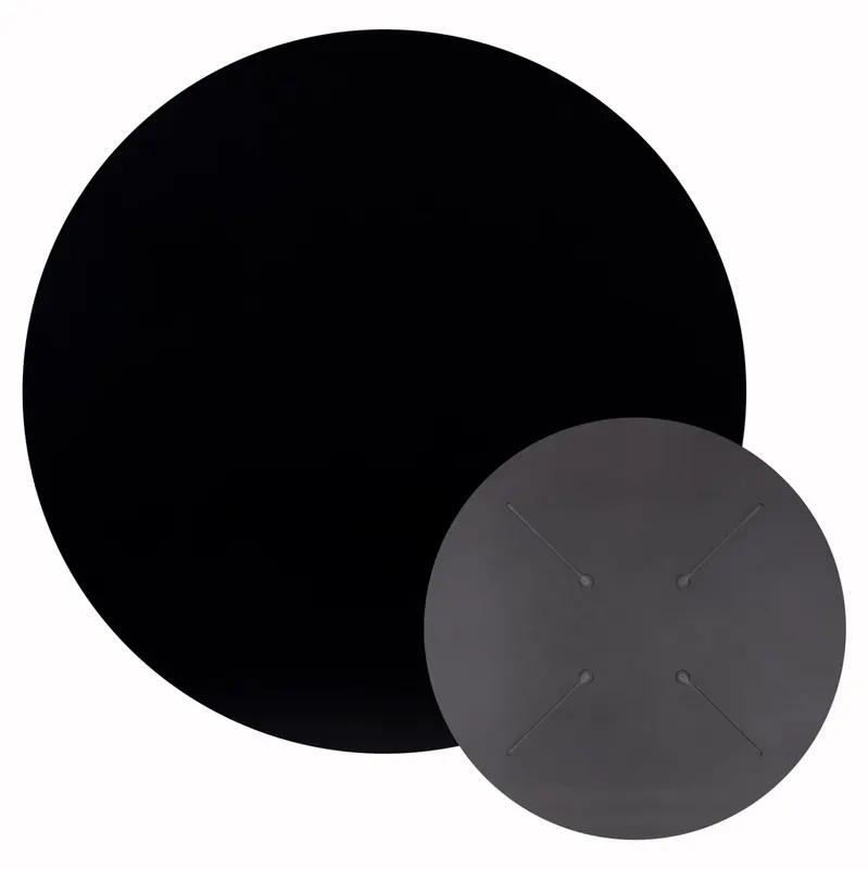 Blat masa HPL RUNAVIK 2 UNI Ø60 CM - Negru