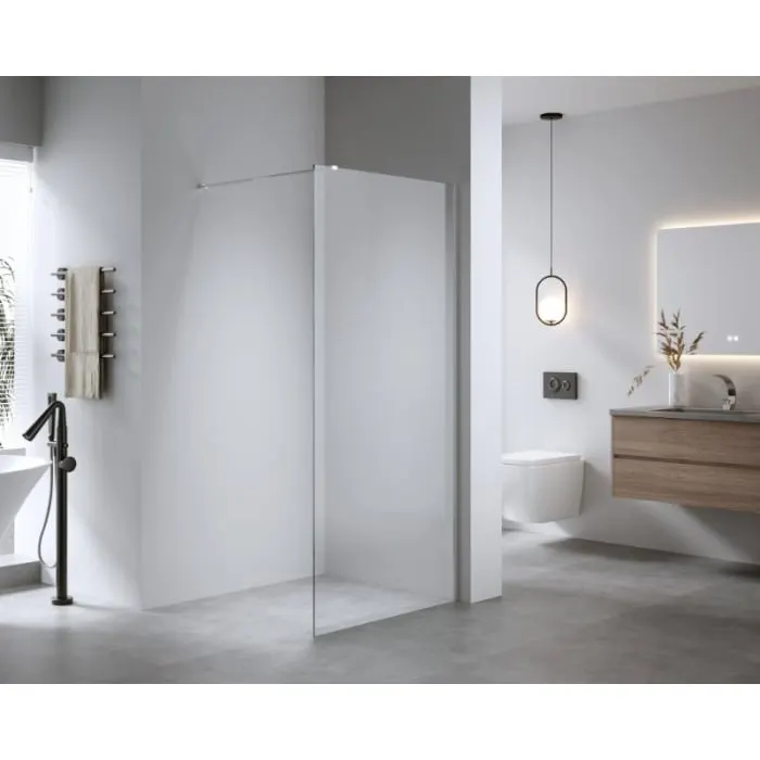 Paravan de dus crom Walk-In 100 cm, grosime sticla 8 mm Mediterraneo Trixie