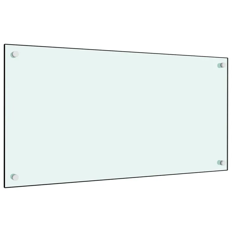panou antistropi de bucatarie, alb, 80x40 cm, sticla securizata