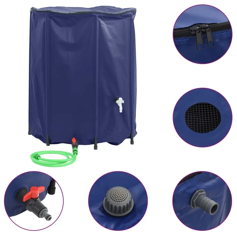 rezervor de apa cu robinet, pliabil, 1250 l, pvc