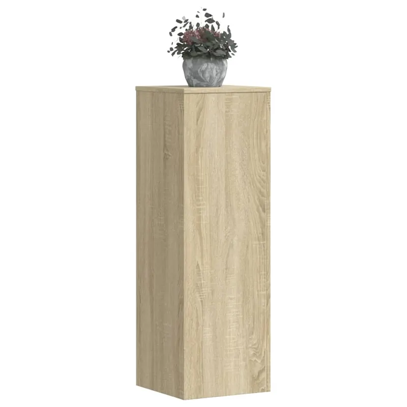 suporturi plante 2 buc stejar sonoma 33x33x100cm lemn prelucrat