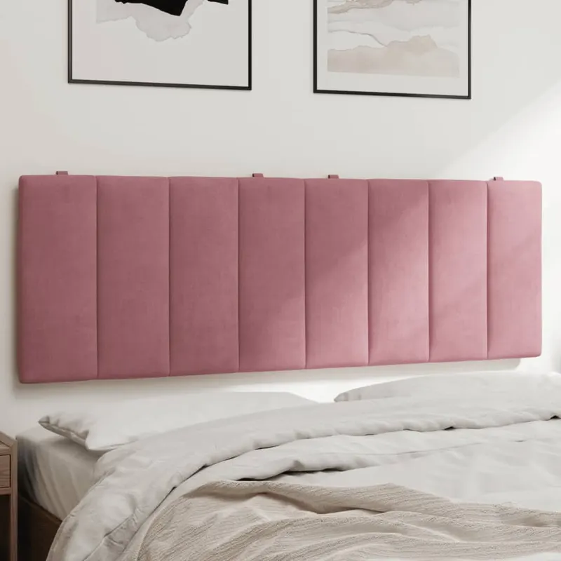 perna tablie de pat, roz, 140 cm, catifea