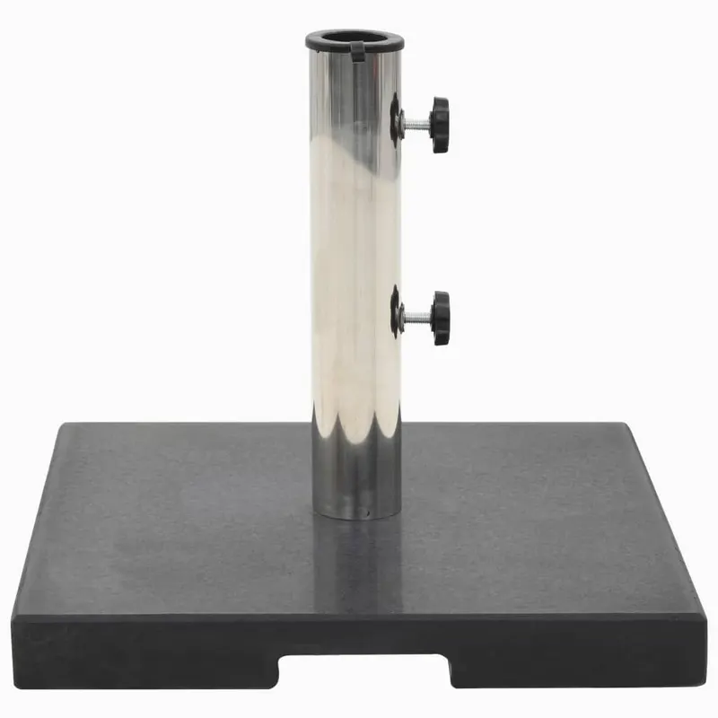suport umbrela de soare, negru, granit, 20 kg, patrat