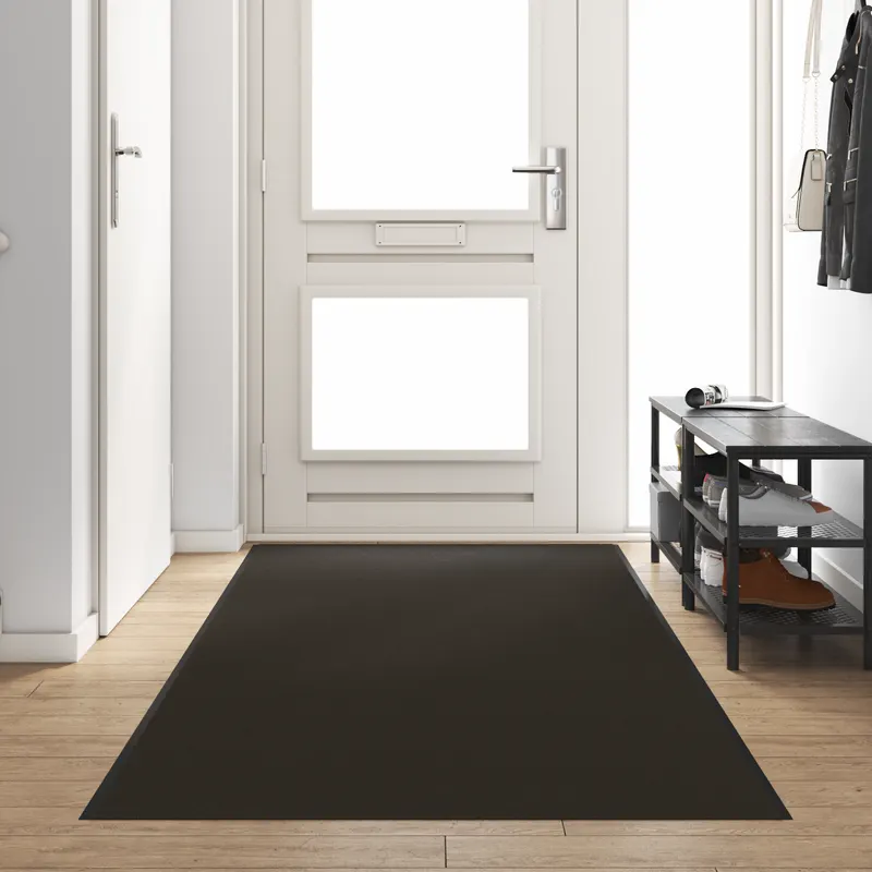 Pres de usa negru, lavabil, 120x400 cm