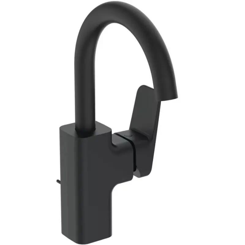 Baterie lavoar Ideal Standard CeraPlan, L, 280 mm, ventil, mat, negru, BD235XG