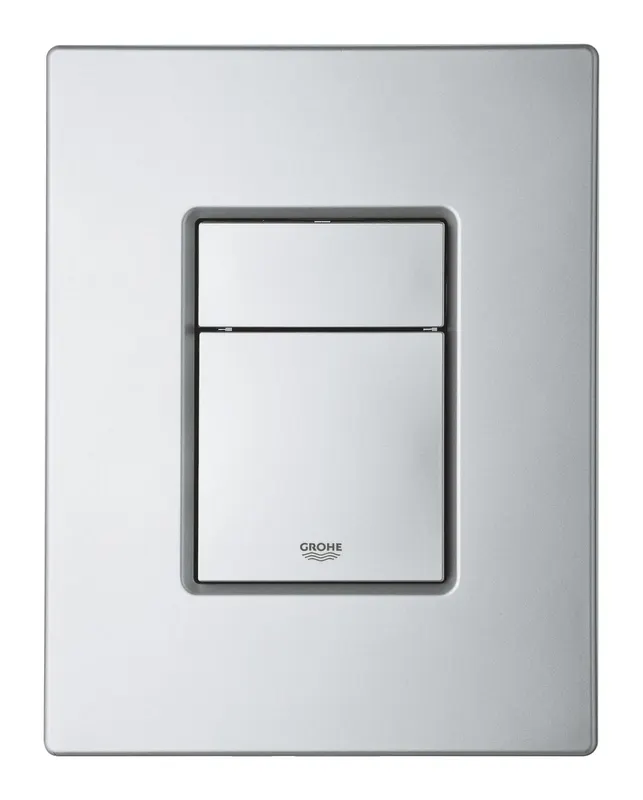 Clapeta WC Grohe 38732BR0, Skate Cosmo, dubla, 156 x 197 mm, verticala, anti-amprenta, ABS, mat, crom
