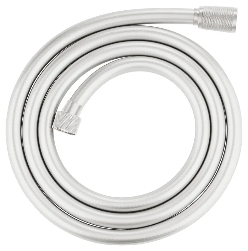 Furtun dus Grohe 28388DC1, SilverFlex, 1 2 x 1 2 , 1.75 m, mat, otel satinat