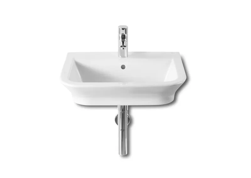 Lavoar Roca A327475000, 550 mm, 470 mm, 140 mm, 1 cuve, 1 nr orificii baterie, pe perete, interior zona montaj, Alb