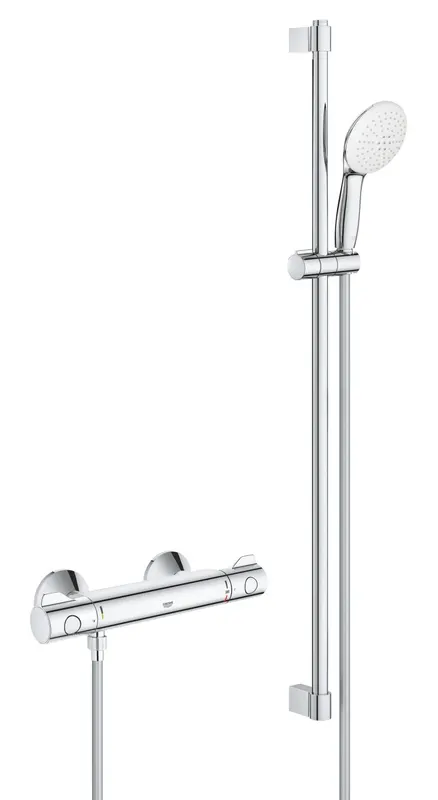 Baterie dus Grohe 34566002, 0.8 bar, 73 mm, 305 mm, 110 mm, 1.5 m, 900 mm, 2 orificii instalare, Crom
