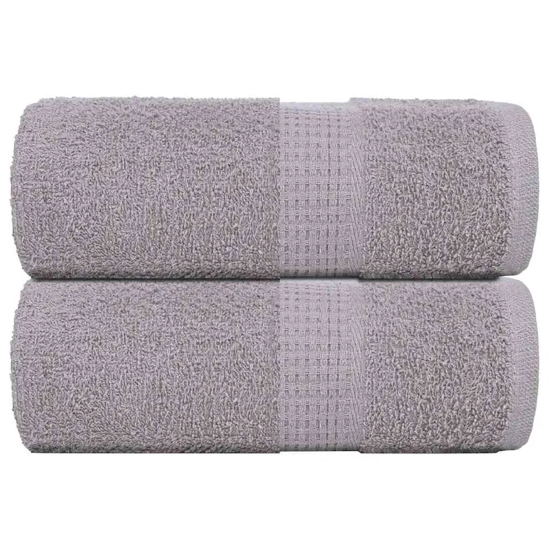Prosoape de baie, frogn, 2 buc., gri, 30x30 cm, 360 g/m2