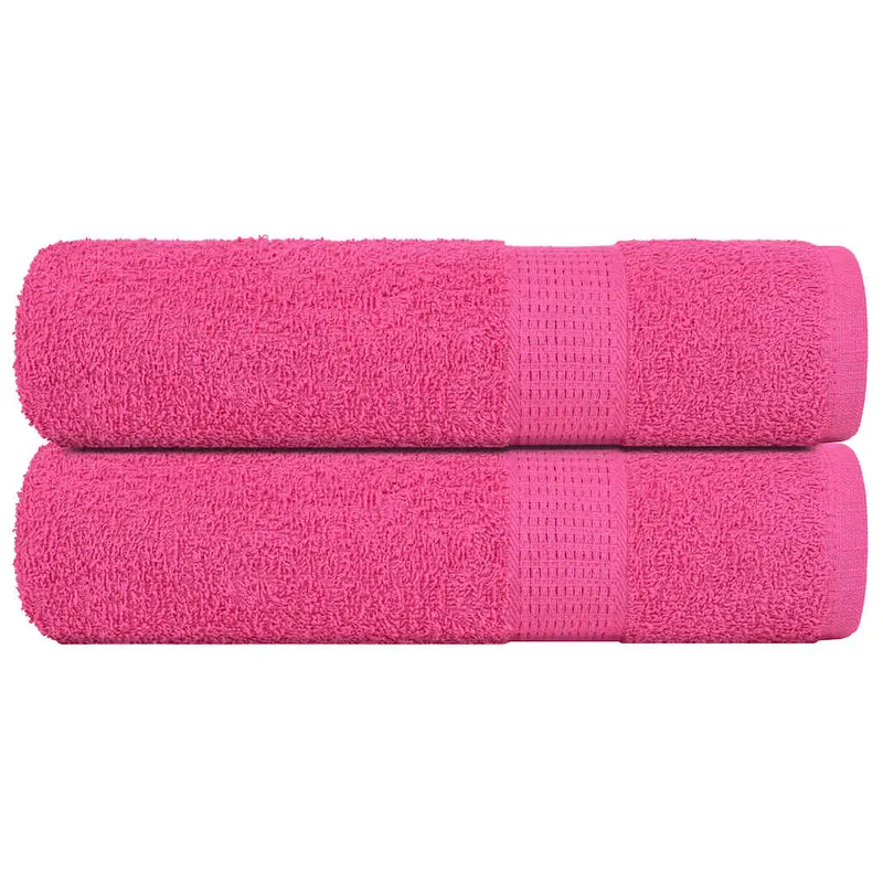 Prosoape de maini, frogn, 2 buc., roz, 50x100 cm, 360 g/m2