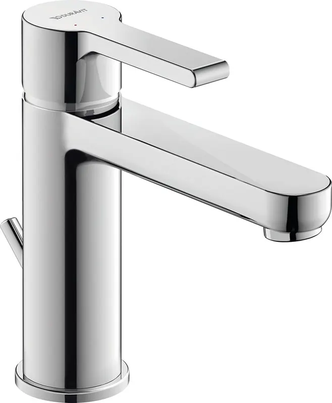 Baterie lavoar Duravit B21020001010, B.2, tip comanda monocomanda, marime m, tip instalare pe lavoar, crom