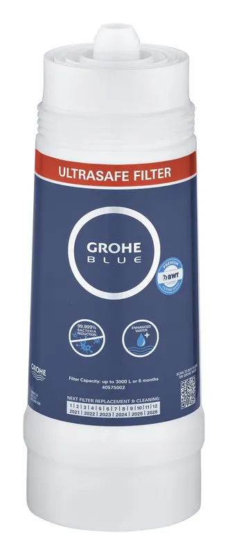 Filtru Grohe 40575002, Blue Ultrasafe, gama produs compatibil blue home, blue pure, capacitate l 3000