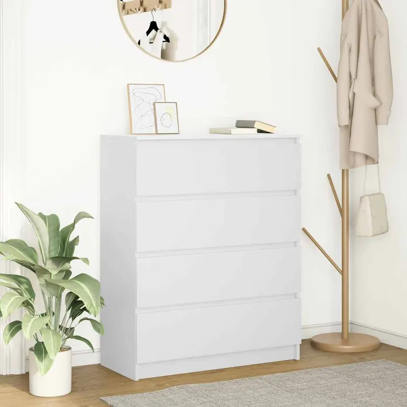 bufeta alba 80x35x99 cm lemn prelucrat