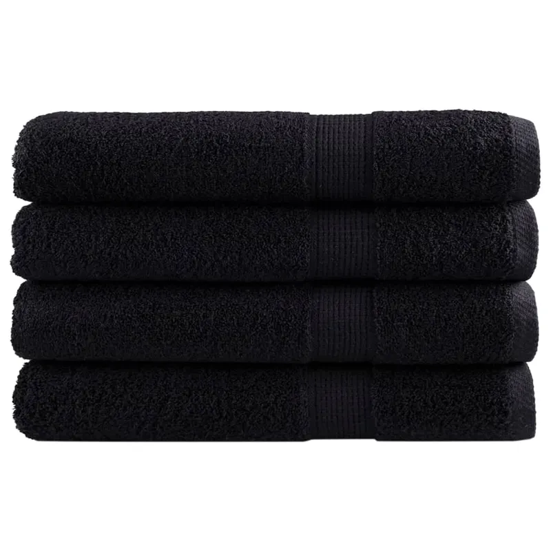 prosoape de sauna premium solund 4 buc. negru 80x200 cm 600 gsm