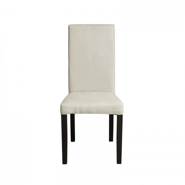 Scaun living TEO, picioare lemn wenge, stofa crem, 46x60x98 cm