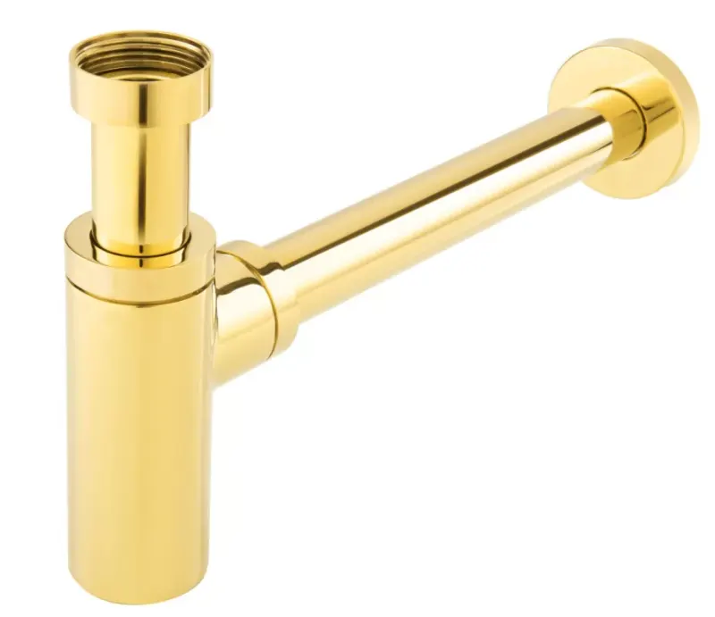 Evacuare lavoar FDesign Kleome FD7-203-55, universal, 1 1 4 , reglabil, slid curatare, lucios, auriu