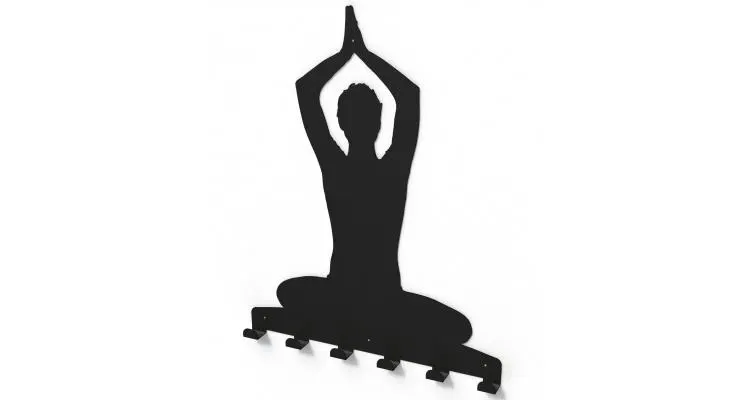Cuier metalic MEDITATIE - model 4031 Negru