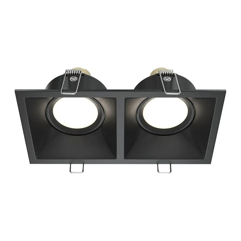 Spot incastrat ODEON DOUBLE - Negru