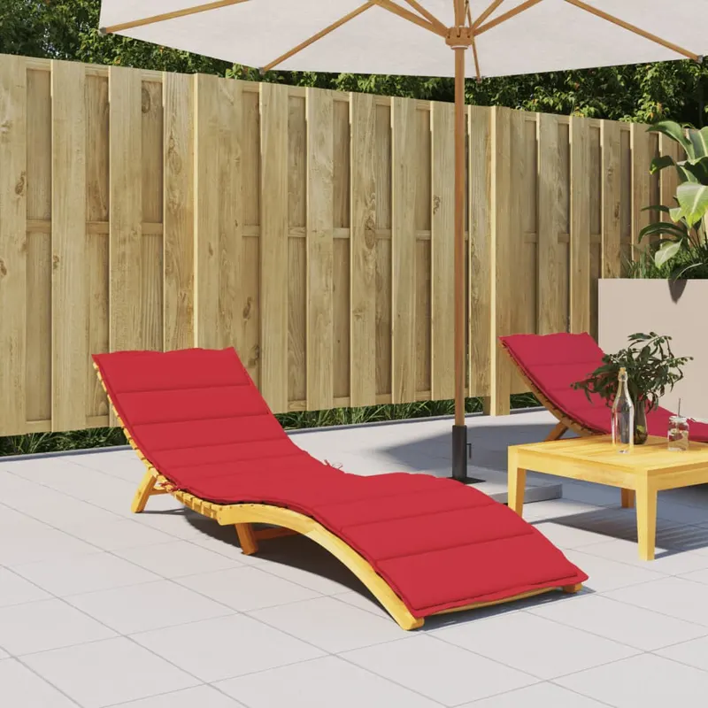 perna de sezlong, rosu, 200x60x3 cm, textil oxford
