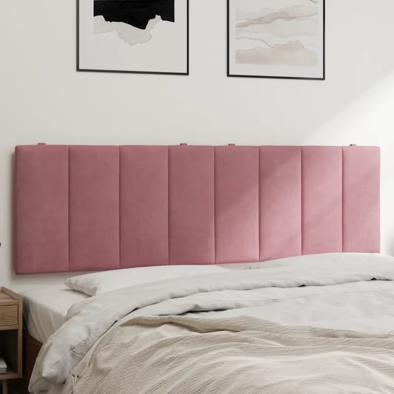 perna tablie de pat, roz, 160 cm, catifea