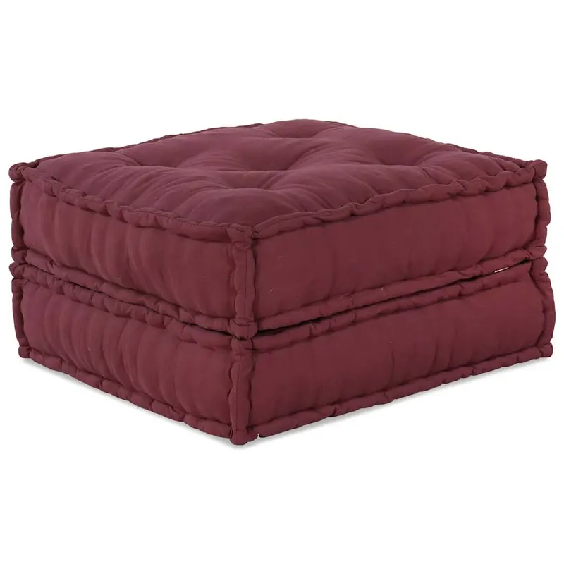 puf modular maroon 70x70x36 tesatura