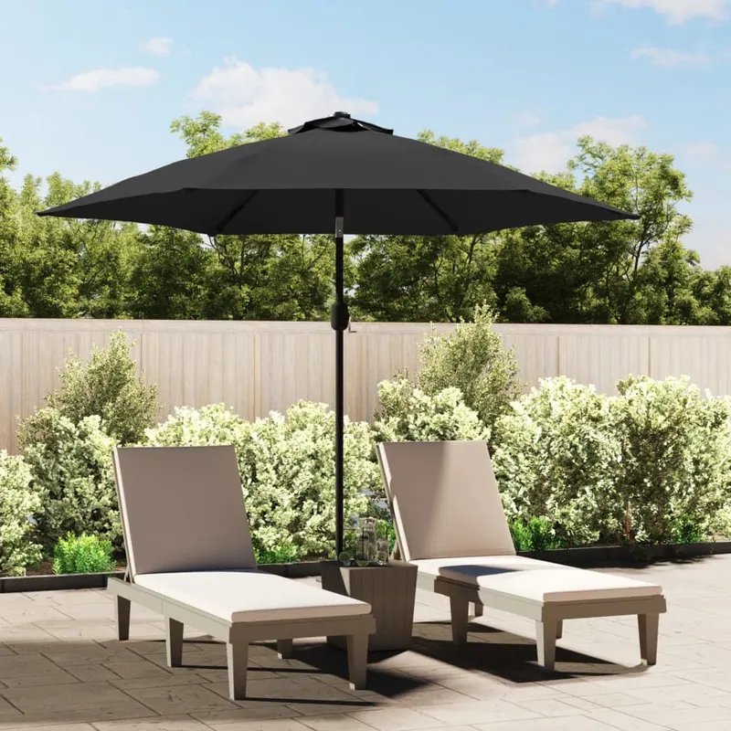 umbrela de soare de exterior, stalp din metal, 300 cm, antracit