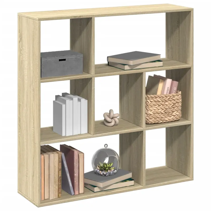 biblioteca/separator camera stejar sonoma 102x29x103,5 cm lemn
