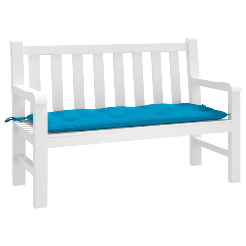 perna de banca, albastru deschis, 120x50x7 cm, material oxford