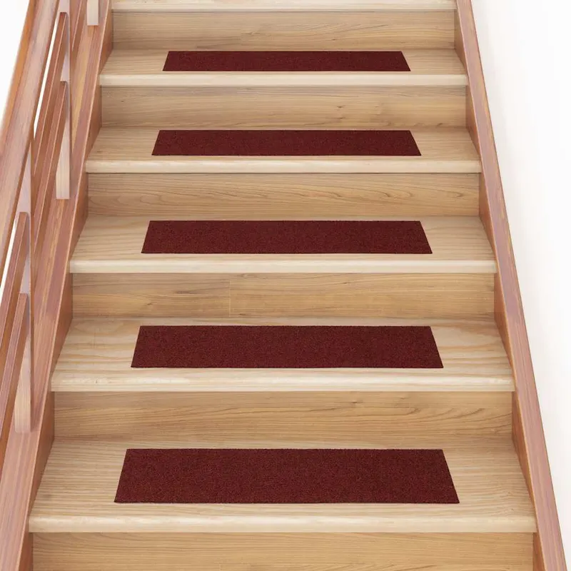 covorase scara autoadezive 30 buc rosu 76x20 cm dreptunghiular