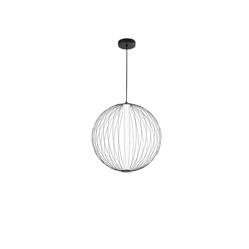 Lampa suspendata SEXTANT - Negru / Ø50cm
