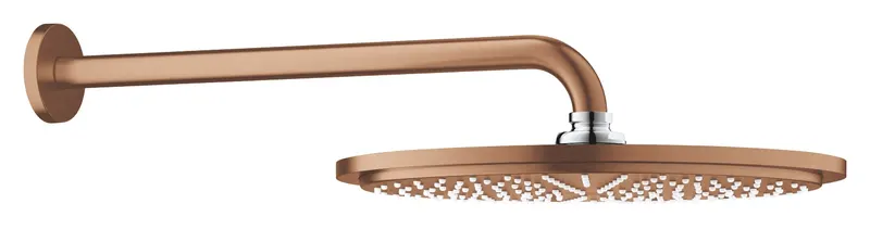 Dus fix Grohe 26066DL0, Rainshower, 310, 1 2 , pe perete, 310 mm, 1 functie, mat, cupru