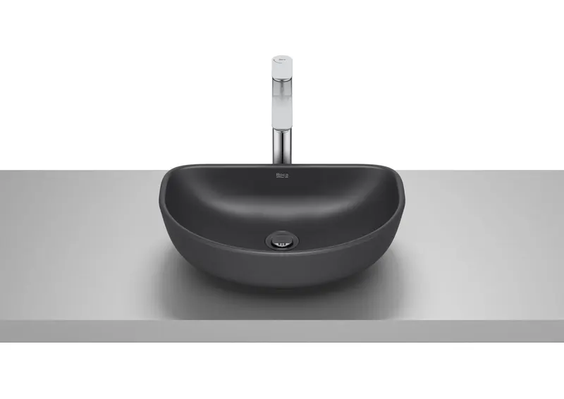 Lavoar Roca A327C10080, Optica, montaj pe blat, nr orificii baterie fara, zona montaj interior, negru