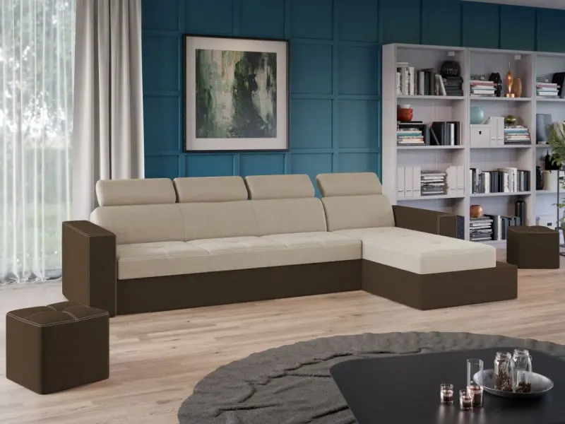 Coltar Paloma + 1 loc Crem / Maro — imaginea 2