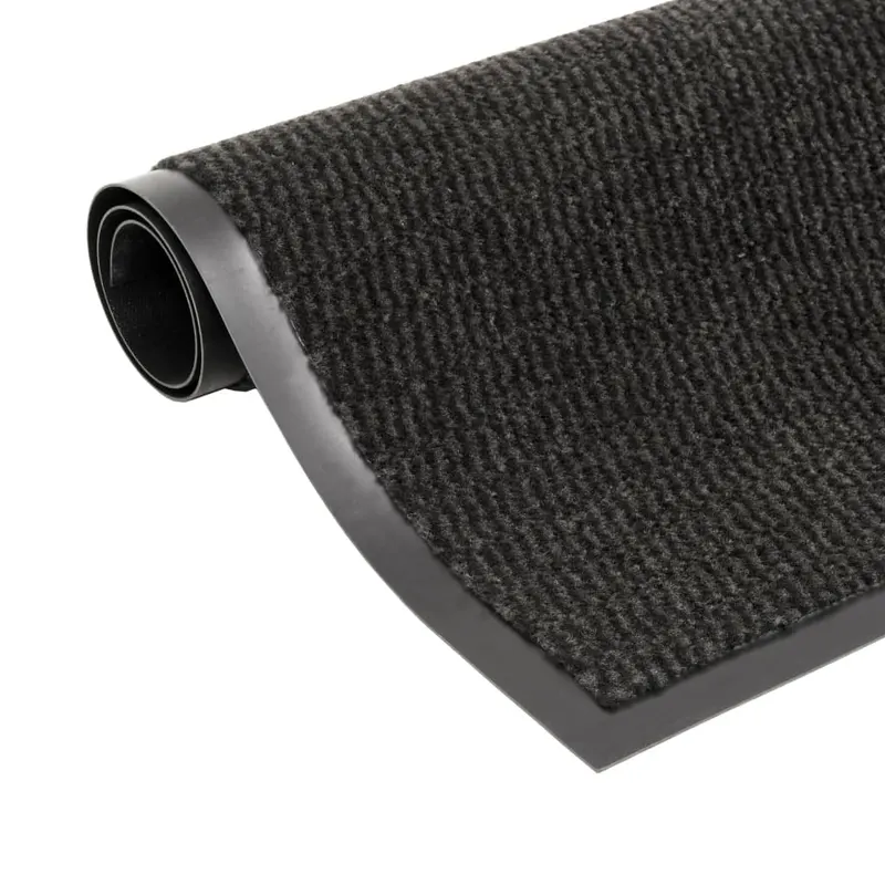 covoare usa anti-praf, 2 buc., negru, 120x180 cm dreptunghiular