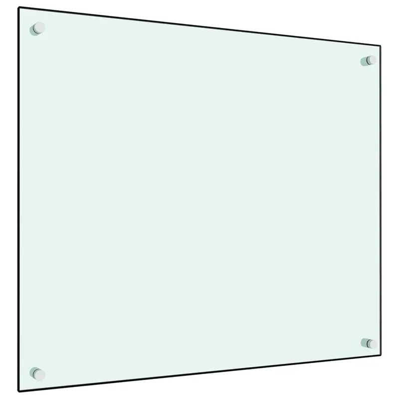 panou antistropi de bucatarie, alb, 70x60 cm, sticla securizata
